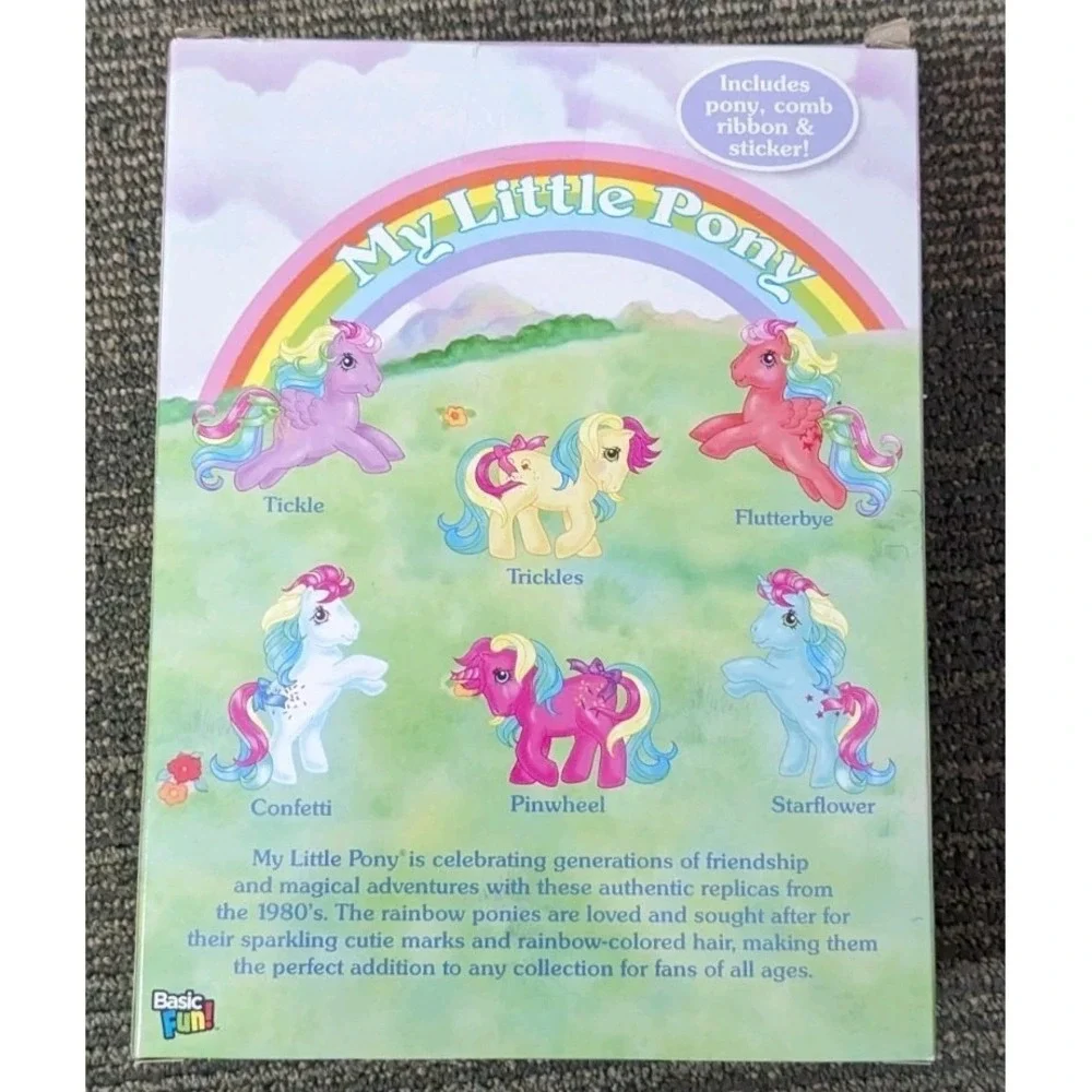 My Little Pony CONFETTI Rainbow Collection Figure Retro Basic Fun MLP‎ NEW READ - Picture 3 of 9